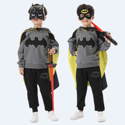 男童蝙蝠侠衣服元旦节儿童，服装cospla幼儿园，化装舞会角色扮演套装
