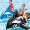 水上乐园充气游泳池漂浮玩具，儿童游泳圈海豚冲浪坐骑虎鲸大鲨鱼