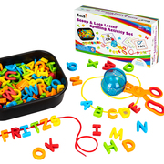 fritzs串珠儿童玩具，穿线字母手部精细动作，专注力训练早教益智教具