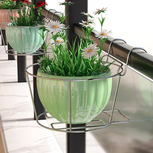 阳台客厅悬挂式吊兰绿萝盆栽，壁挂铁艺花架花卉，置物架花盆架植物架