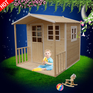 木制儿童木屋户外帐篷益智大型玩具幼儿园过家家树屋木实木游戏屋