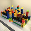 儿童益智早教玩具环保塑料拼插拼搭建积木大颗粒底板场景城楼桌面