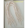 新中式8mm胖米珠项链水滴强光个别有瑕颈饰天然颗单淡水吊坠珍珠