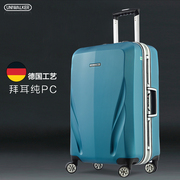 uniwalker纯pc铝框行李箱男万向轮24寸大容量旅行箱学生拉杆箱子