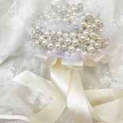 结婚婚纱珠宝珍珠手捧花diy材料包钻石奢华新娘捧花手拿花成品