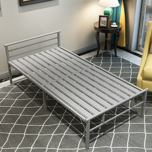 折叠床钢丝床单人家用加厚铁床双人简易床午休陪护床可折叠铁架床