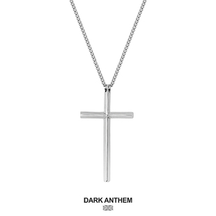 darkanthem重音十字架纯银，项链男女款中性，轻奢情侣送男生礼物