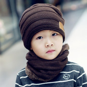 冬天保暖亲子款滑雪帽加绒男童，帽子脖套毛线，针织帽套头帽护耳帽