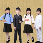 儿童民国演出服装男女童五四青年表演服民国学生装儿童合唱服