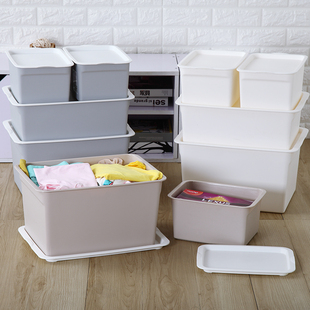 康溢多用收纳盒储物箱小收纳箱塑料盒子小中大号零食箱玩具整理箱