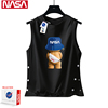 NASA联名运动小熊潮牌背心男士夏季纯棉马甲篮球坎肩无袖t恤