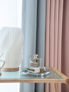 粉色窗帘卧室公主风温馨浪漫高端双面棉麻全遮光女孩房间窗幔成品