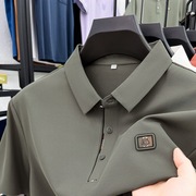 男士POLO衫潮牌翻领T恤男装半截袖2024夏装百搭衣服痞帅短袖T