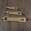 中式仿古锁扣纯铜复古锁链搭扣门扣门锁大门柜门门栓全铜加厚插销