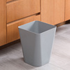 素色大号无盖垃圾桶卫生间废纸篓家用厨房客厅分类垃圾筒