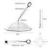 遛狗伞透明雨伞大号狗狗专用宠物雨伞宠用品可调节雨天遛狗牵引绳