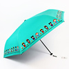 台湾彩虹屋洋伞超轻超短折叠晴雨两用超强防晒防紫外线遮阳太阳伞