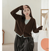 大码女装2024年春季韩版毛衣胖mm设计感假两件v领针织衫上衣