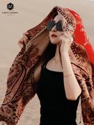 民族风大披肩外搭女异域围巾，波西米亚风新疆西藏沙漠旅游穿搭防晒