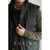 yuxian国标90白鸭绒(白鸭绒)背心，羽绒马甲650蓬，外套日系保暖加厚男士冬季