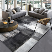 时尚简约现代抽象中式水墨黑灰色卧室厨房门垫客厅地垫地毯