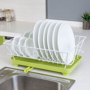 单层厨房收纳置物架水槽碗架沥水架洗碗池碗盘架沥水篮晾放碗架子