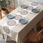 桌布防水防油防烫免洗餐桌布正长方形台布茶几布桌垫家用PVC北欧