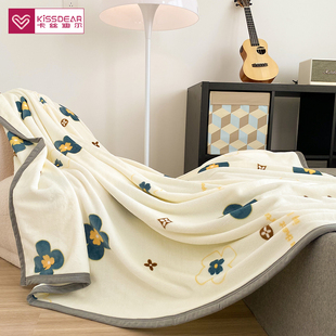 牛奶绒毛毯夏季薄款被子珊瑚绒小毯子午睡办公室沙发空调午休盖毯
