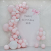 女孩一周岁生日布置场景宝宝满月百日宴粉色，气球装饰kt板定制套餐