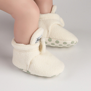 冬季婴儿鞋0-1岁宝宝鞋不掉鞋袜一体，加绒保暖新生儿软底步前鞋子
