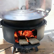 大锅专用户外油桶柴火炉防风柴火灶蒸煮炖铁锅烧柴材火的炉灶