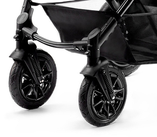 高景观婴儿车手推车轱辘配件轮子内胎充气轮内带外胎加厚耐磨橡胶