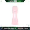 香港直邮Alexander Wang 女士浅粉色绳绒织喇叭裤子