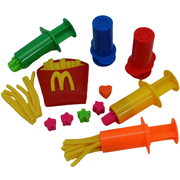橡皮泥模具工具套装宝宝泥3d手工玩具粘土面条机儿童彩泥针筒5件