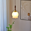 北欧日式黄铜玻璃复古吊灯，餐厅吧台飘窗胡桃木走廊阳台网红床头灯