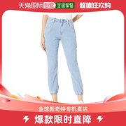 香港直邮潮奢paige女士mayslie褶裥双排，扣牛仔裤