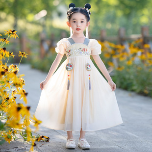 女童连衣裙夏季2023儿童，夏装女孩夏天公主裙夏款童装汉服裙子