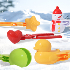 雪球夹玩雪雪夹子工具打雪仗模具小鸭子玩具儿童冬天堆雪人装备
