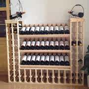 红酒实木架酒架展示架酒柜创意木质葡萄定制摆件大容量落