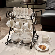 北欧轻奢陶瓷水杯水壶，家用客厅待客下午茶具，茶壶茶杯套装结婚陪嫁