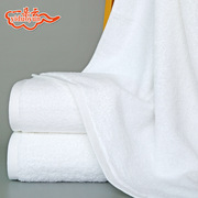 五星酒店宾馆毛巾，美容院纯棉白色，长毛16支螺旋浴巾定制