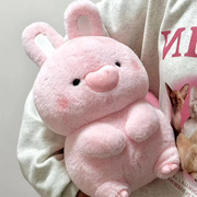 法国Fad Sincgo飞天兔猪猪毛绒公仔女生小兔子玩偶儿童抱枕布娃娃