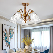 欧式吊灯大气客厅卧室餐厅玻璃，灯具田园风格温馨浪漫家装套餐
