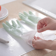 家务手套家用女厨房，洗碗刷碗橡胶，胶皮乳胶防水耐用型洗衣服薄款