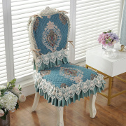 欧式餐桌布椅垫椅套奢华椅子，垫子靠背一体，坐垫连体歺椅垫梳妆椅垫