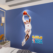 nba全明星科比保罗篮球，海报墙贴挂画卧室男生，床头背景墙装饰画