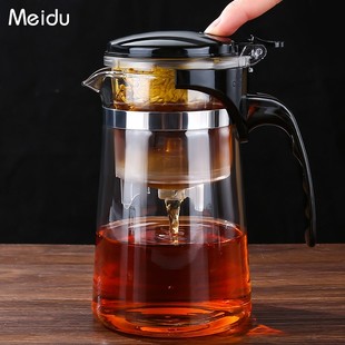 飘逸杯泡茶壶过滤冲茶器，家用茶壶茶水，一键分离茶具滤茶玻璃泡茶杯