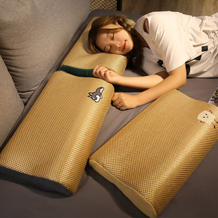 夏季凉席枕头带枕套可爱记忆棉护颈椎助睡眠透气宿舍学生睡觉专用