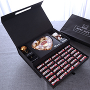 德芙巧克力礼盒装送女朋友心形糖零食生日520情人节礼物双层礼盒