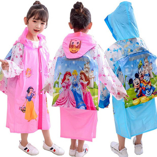 男孩女孩 儿童雨衣雨披幼儿园宝宝小学生雨衣带书包位帽檐可